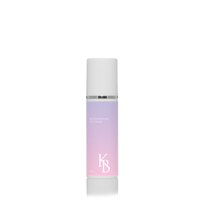Front view of Kaloneo Rejuvenating Eye Cream bottle, lightweight hydrating eye treatment for reducing puffiness, dark circles, and fine lines